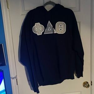 PHI DELTA THETA Embroidered Letters Hoodie XL
